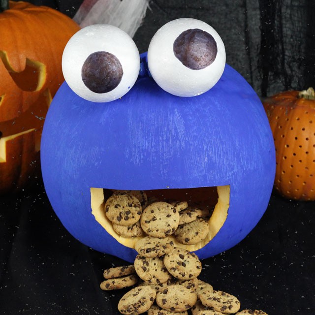 cookie monster pumpkin