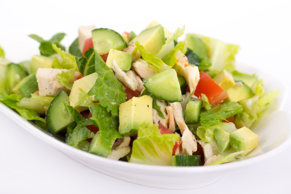 chicken cucumber avocado salad