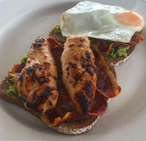 brilliant brunch with bacon avocado and chicken