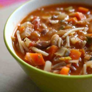 Minestrone Soup with Chicken